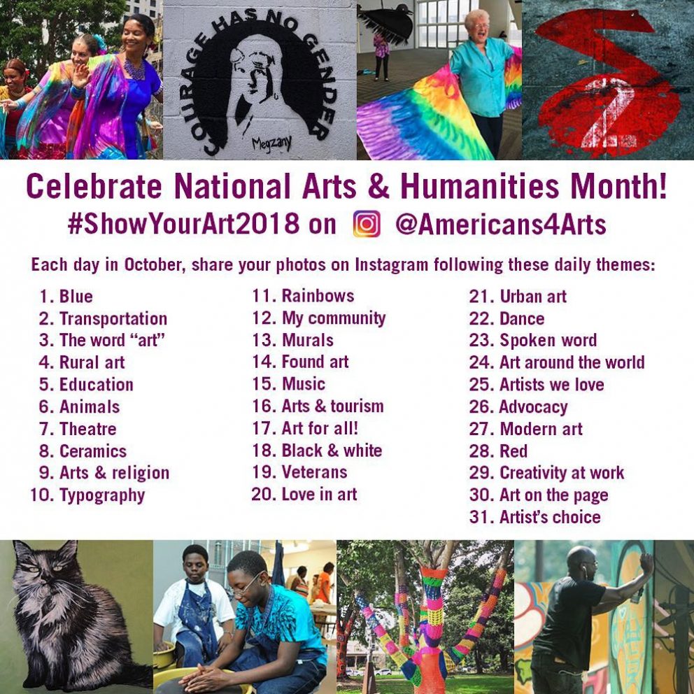 National Arts & Humanities Month Arts Ed NJ